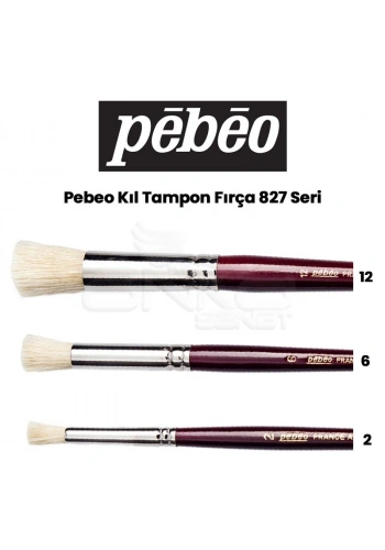 Pebeo 827 Seri Kıl Tampon Fırça
