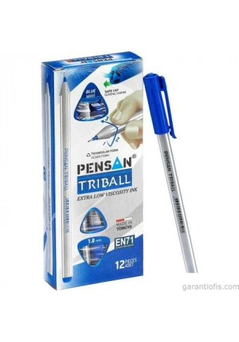 Pensan 1003 Triball Mavi Tükenmez Kalem (12 li Paket)