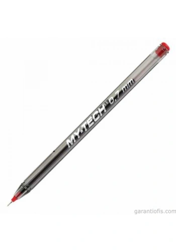 Pensan 2240 My-Tech Kırmızı İğne Uçlu Tükenmez Kalem (25 li Paket)