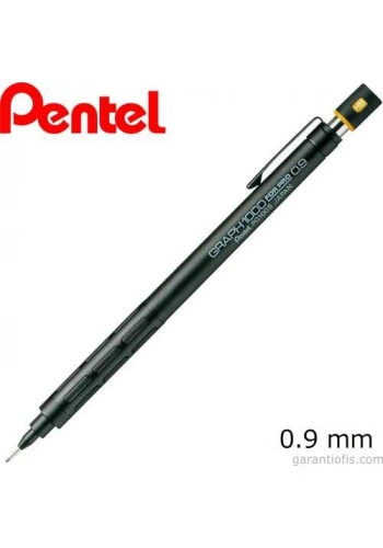 Pentel 0,7mm Graph PG1009 Mat Siyah Profesyonel Versatil Kalem