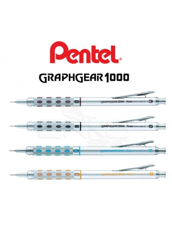 Pentel Graphgear 1000 Versatil Kalem Gümüş 0,3