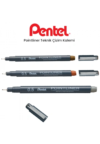 Pentel Pointliner Teknik Çizim Kalemi 0,5mm