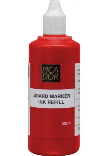 Picador 196 Board Marker Mürekkebi 100 ml Kırmızı