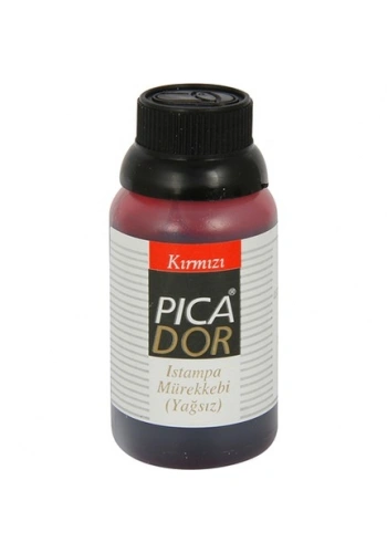 Picador Kırmızı Istampa Mürekkebi Yağsız 30cc
