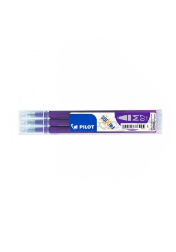 Pilot Roller Kalem 0.7 mm Refili Silinebilir Mor 3lü