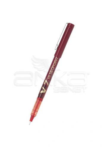 Pilot V7 Hi-Tecpoint İğne Uçlu Roller Kalem 0.7 Kırmızı