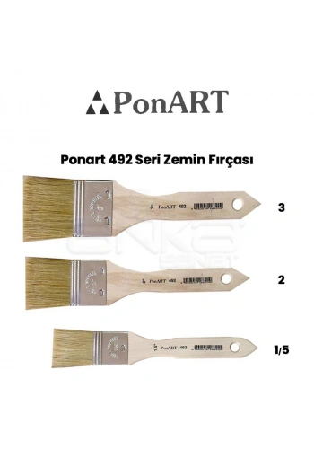 Ponart 492 Seri Zemin Fırçası