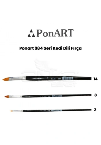 Ponart 984 Seri Kedi Dili Fırça