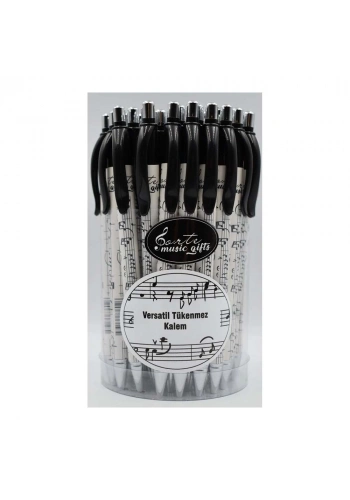 Porteli Beyaz Versatil Tükenmez Kalem        