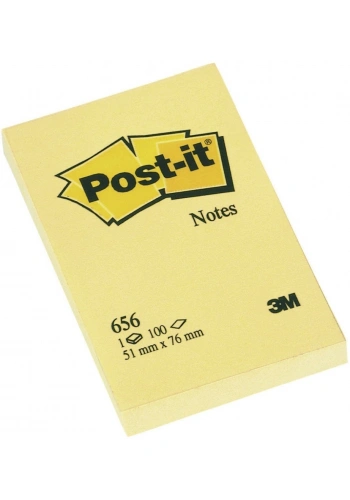 Post-it 100 Yaprak Not Sarı 51x76 mm 656