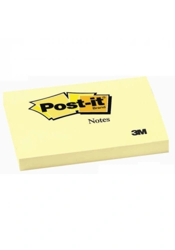 Post-it 657 Kanarya Sarısı Not Kağıdı (76x102mm - 100 Yaprak)