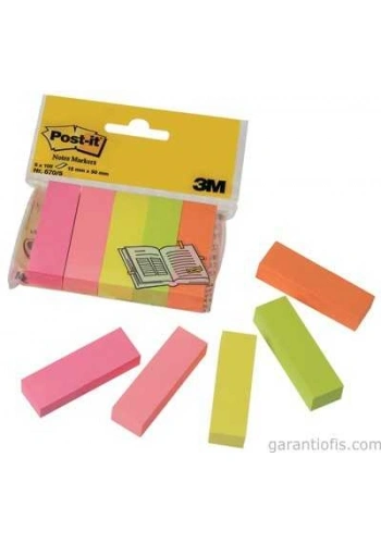 Post-it 670/5 Not Sayfa İşareti (5 Neon Renk)