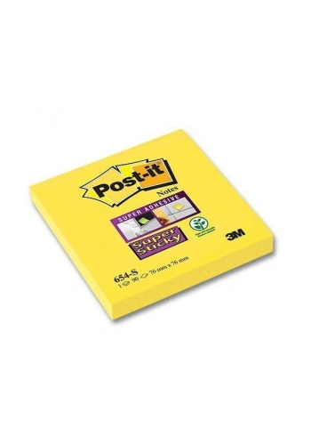 Post-it Super Sticky 90 Yaprak Not Sarı 76x76 mm 654-S