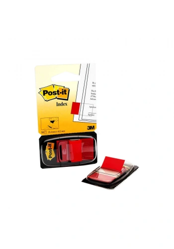 Post-it Yapışkanlı Ayraç İndex 50 Yaprak 25,4x43,18 mm Kırmızı