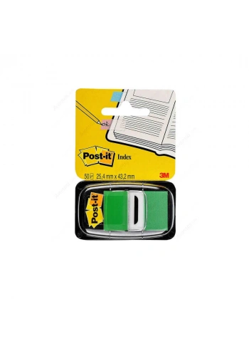 Post-it Yapışkanlı Ayraç İndex 50 Yaprak 25,4x43,18 mm Yeşil