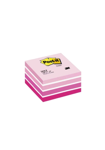 Post-it Yapışkanlı Küp Not Kağıdı 76x76mm 450 Yaprak Pembe Tonları