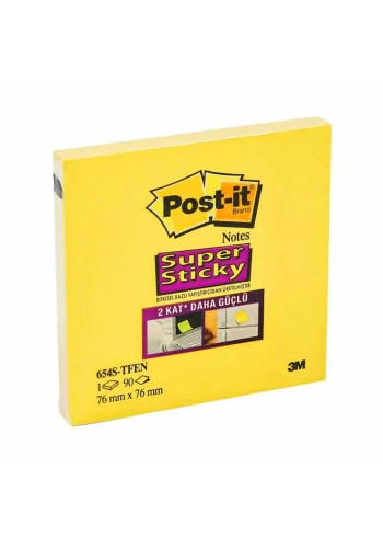 Post-it Yapışkanlı Not Kağıdı 76x76 mm Super Sticky