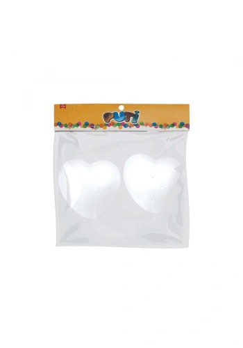 Puti Köpük Kalp 10cm 5015