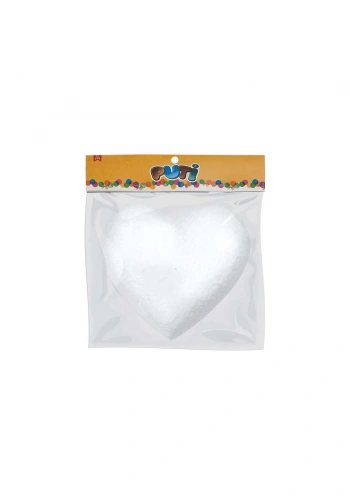 Puti Köpük Kalp 18cm 5022