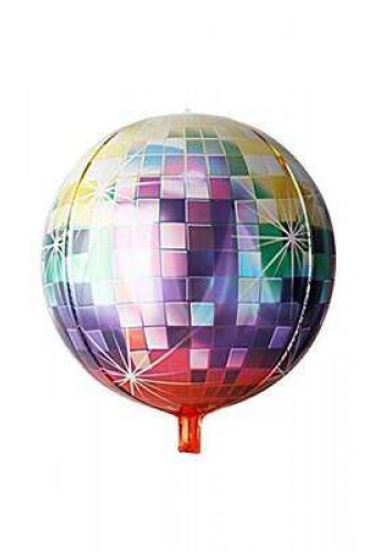 Renkli Disco Topu Şekilli Folyo Balon