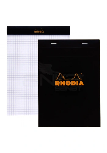 Rhodia Basic Bloknot Siyah Kapak 80g 80 Yaprak 148x210mm Kareli