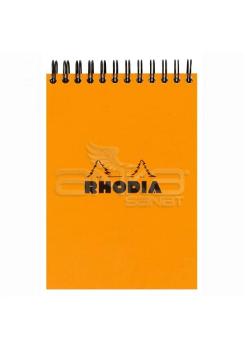 Rhodia Basic Kareli Bloknot Turuncu Kapak Spiralli 80g 80 Yaprak