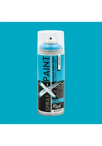 Rich Spray X-Paint Akrilik Sprey Boya 400ml Açık Mavi
