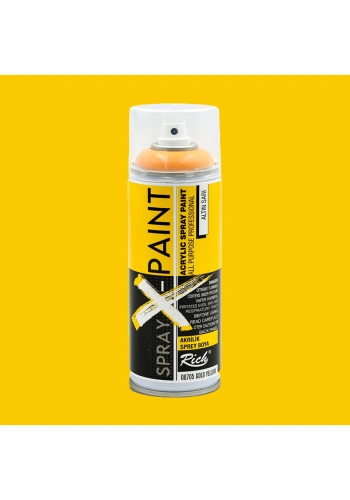 Rich Spray X-Paint Akrilik Sprey Boya 400ml Altın Sarı