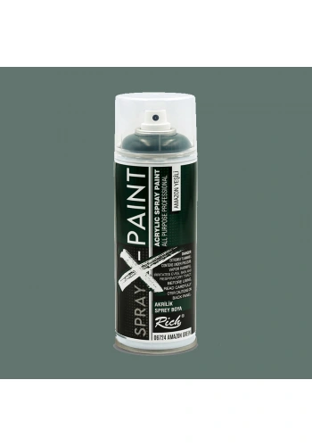 Rich Spray X-Paint Akrilik Sprey Boya 400ml Amazon Yeşili