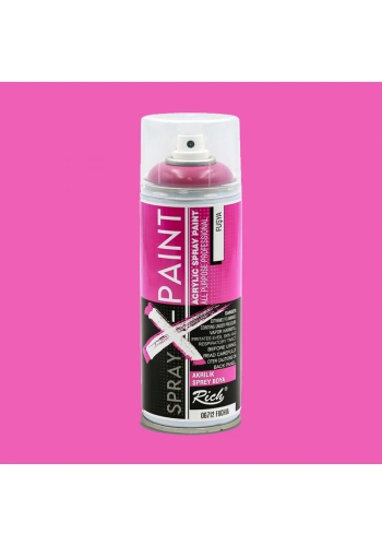 Rich Spray X-Paint Akrilik Sprey Boya 400ml Fuşya