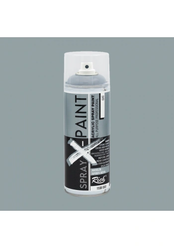 Rich Spray X-Paint Akrilik Sprey Boya 400ml Gri