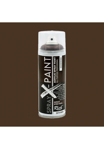Rich Spray X-Paint Akrilik Sprey Boya 400ml Kahverengi