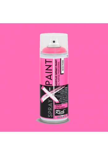 Rich Spray X-Paint Akrilik Sprey Boya 400ml Neon Pembe