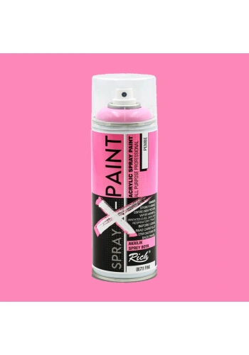 Rich Spray X-Paint Akrilik Sprey Boya 400ml Pembe