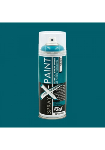 Rich Spray X-Paint Akrilik Sprey Boya 400ml Turkuaz