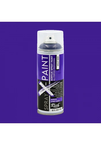 Rich Spray X-Paint Akrilik Sprey Boya 400ml Violet Mor