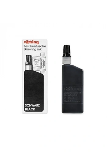 Rotring Siyah Isograph Rapido Mürekkebi (23 ml)