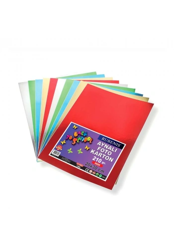 Rubenis 20X30 5 Renk 10’Lu Aynalı Karton 5920