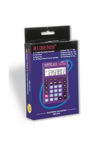 RUBENIS SB-1216  HESAP MAKİNESİ 12 HANE