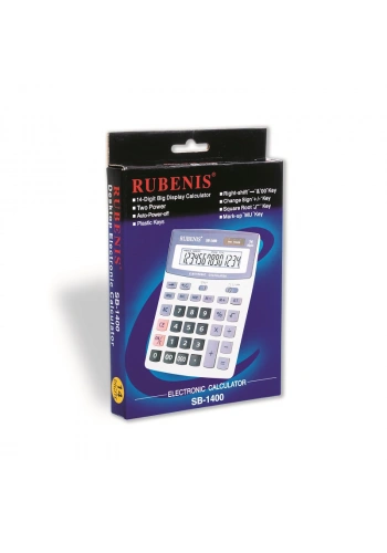 RUBENIS SB-1400 MASA TİPİ HESAP MAKİNESİ 14 HANE