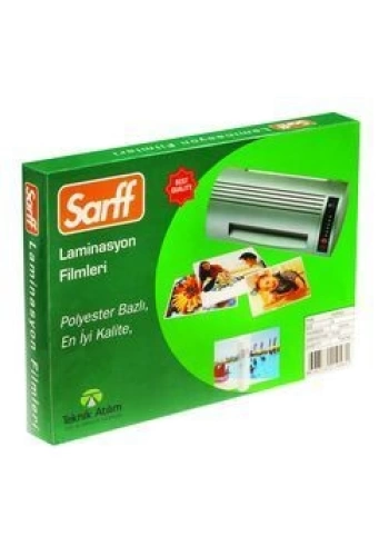 SARFF 85x115 PARLAK LAMİNASYON FİLMİ 125mic.100LÜ