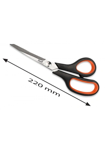 Sarff Easy Grip Kauçuk Plastik Saplı 22cm Ofis Makası