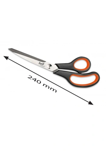 Sarff Easy Grip Kauçuk Plastik Saplı 24cm Ofis Makası