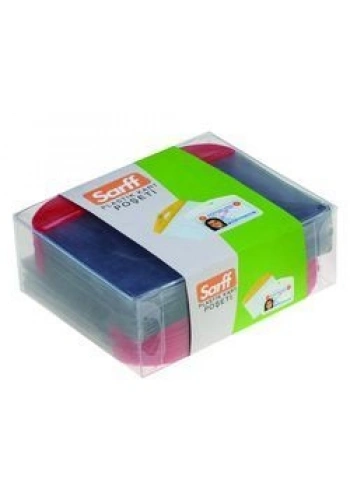 SARFF PVC YATAY KART POŞETİ BEYAZ 75X95 100LÜ