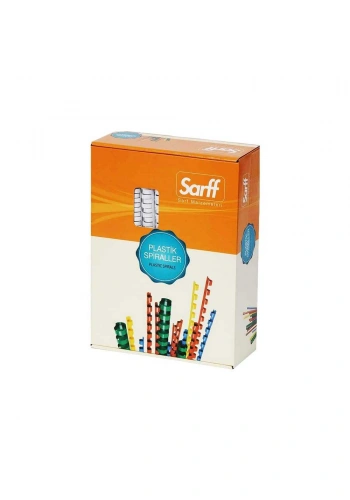 Sarff Spiral Plastik Delüx 14 mm Beyaz 100lü