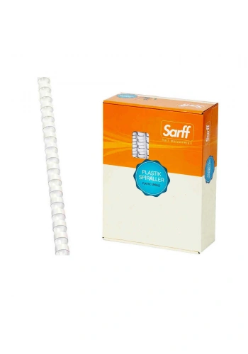 Sarff Spiral Plastik Delux 18 mm 100lü Beyaz