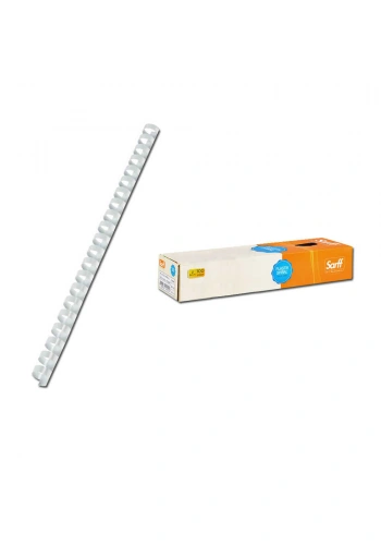 Sarff Spiral Plastik Delux 6 mm 100lü Beyaz