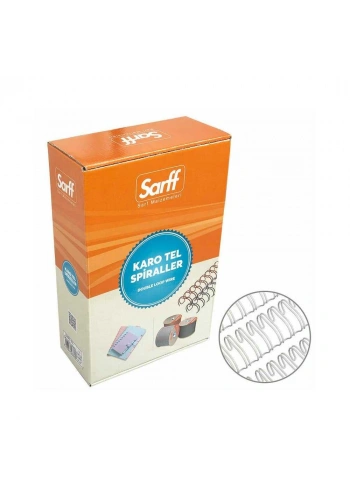 Sarff Spiral Tel 5-16 İnç 6.4 mm 100lü Beyaz