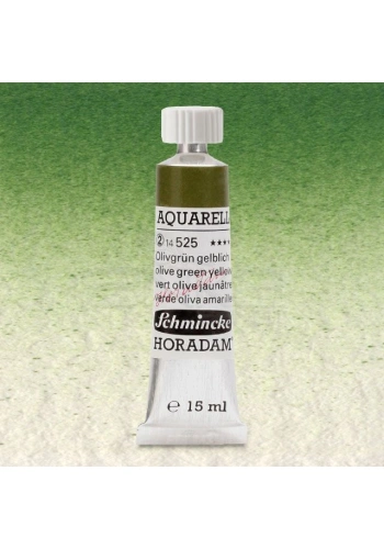 Schmincke Horadam Aquarell Tube 15ml Seri 2 Olive Green Yellowish 525