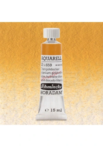 Schmincke Horadam Aquarell Tube 15ml Seri 2 Titanium Gold Ochre 659